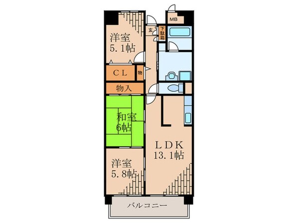 スペランツァ西神戸の物件間取画像